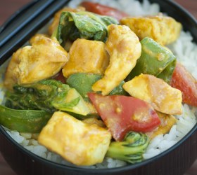 Coconut Curry with Chicken and Asian Vegetables